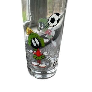 Marvin the Martian Soccer Player Smucker's Jelly Glass WB Looney Tunes 1998